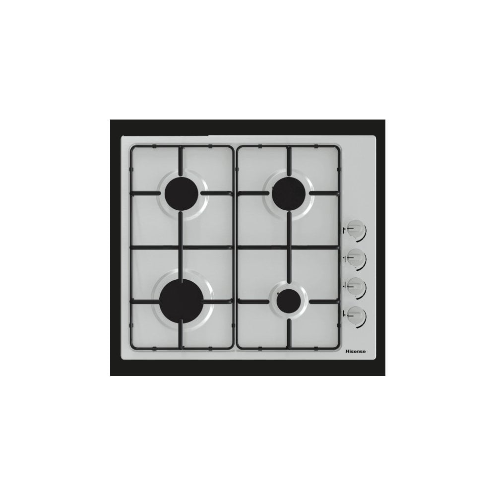 Hisense GM642XHS 58cm Gas Hob - Stainless Steel
