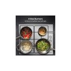 Hisense GM642XHS 58cm Gas Hob - Stainless Steel