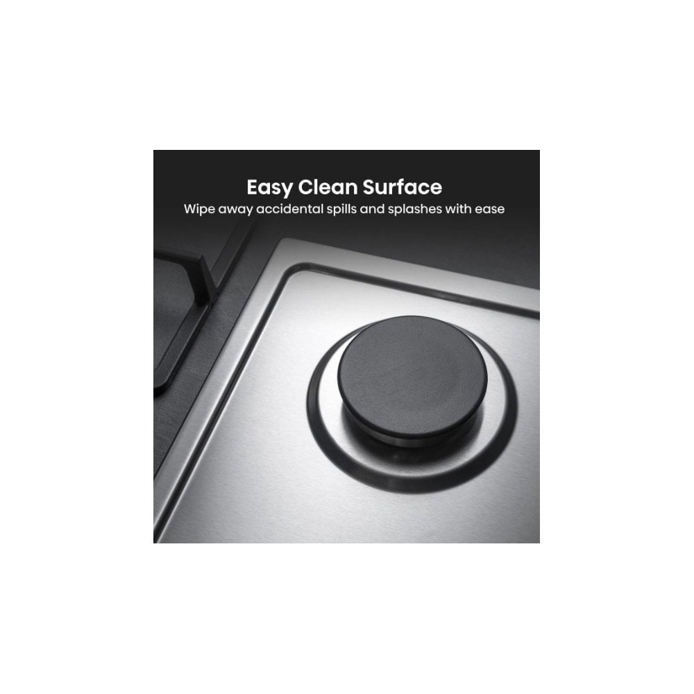 Hisense GM642XHS 58cm Gas Hob - Stainless Steel