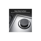 Hisense GM642XHS 58cm Gas Hob - Stainless Steel