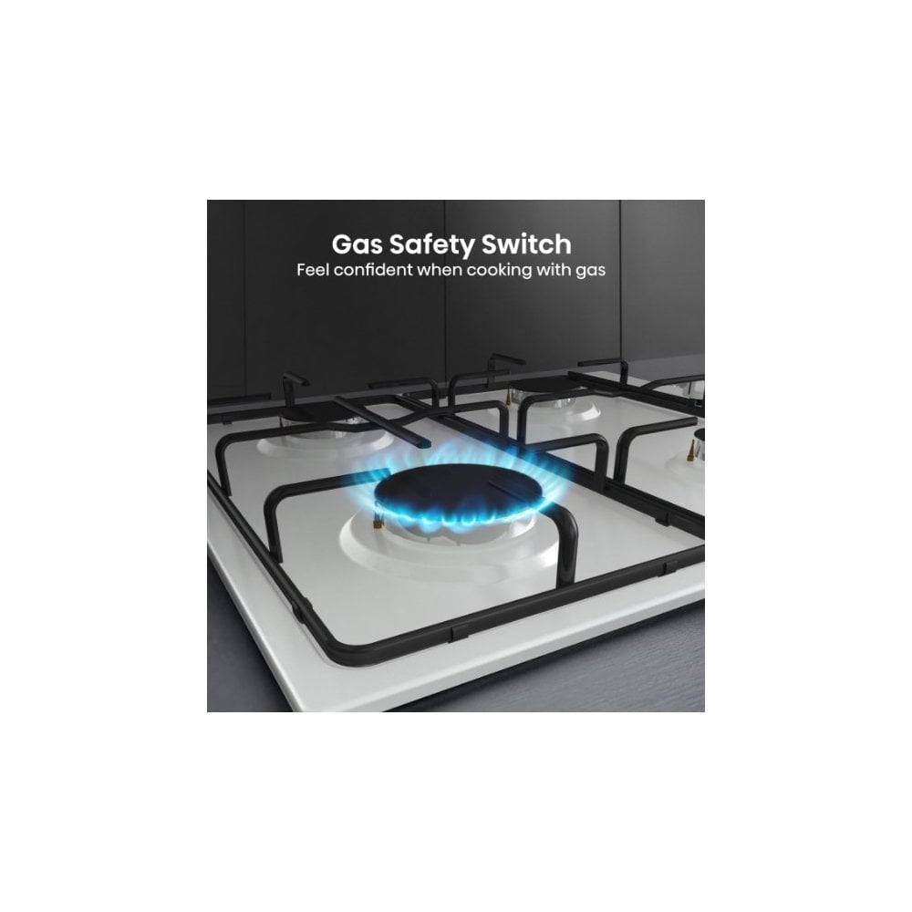 Hisense GM642XHS 58cm Gas Hob - Stainless Steel