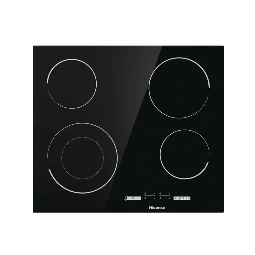 Hisense E6431C 59.5cm Ceramic Hob - Black: