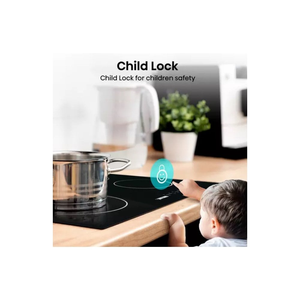 Hisense E6431C 59.5cm Ceramic Hob - Black: