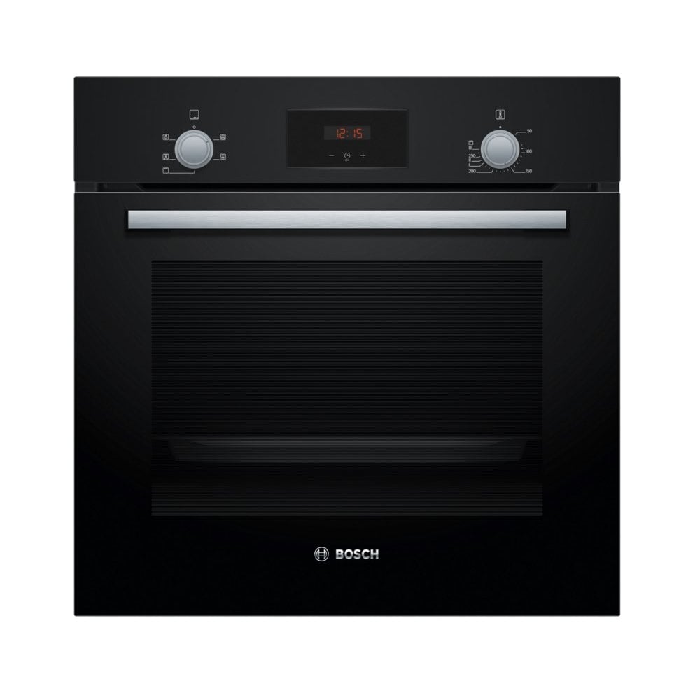 Bosch HHF113BA0B  Built In Electric Single Oven With 3D Hot Air - Black: Series 2