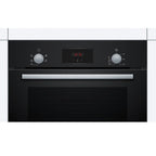 Bosch HHF113BA0B  Built In Electric Single Oven With 3D Hot Air - Black: Series 2