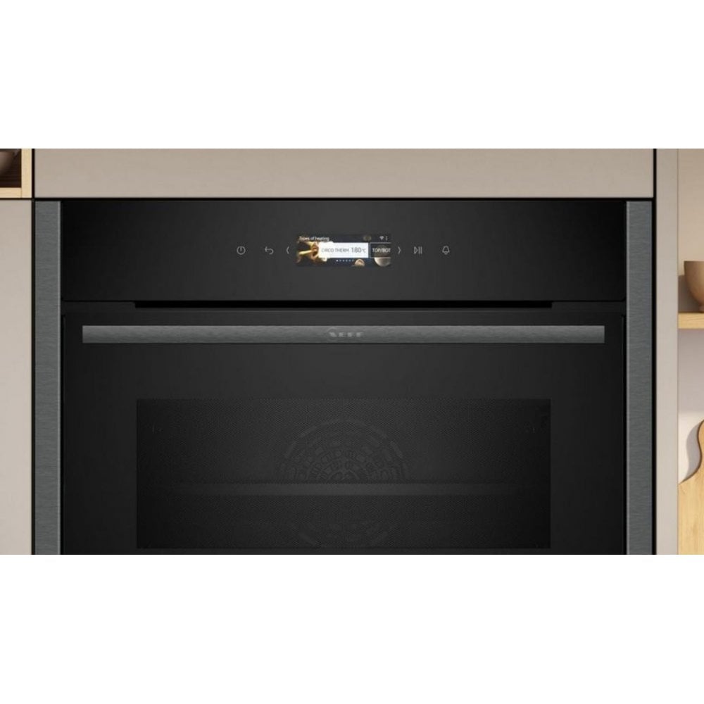 NEFF C24MR21G0B  Built In Compact Oven with microwave function: H 45cm : N70