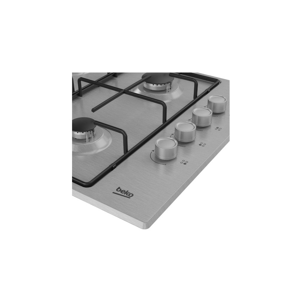 Beko CIHYG21SX  Gas Hob - Stainless Steel:  W 61cm