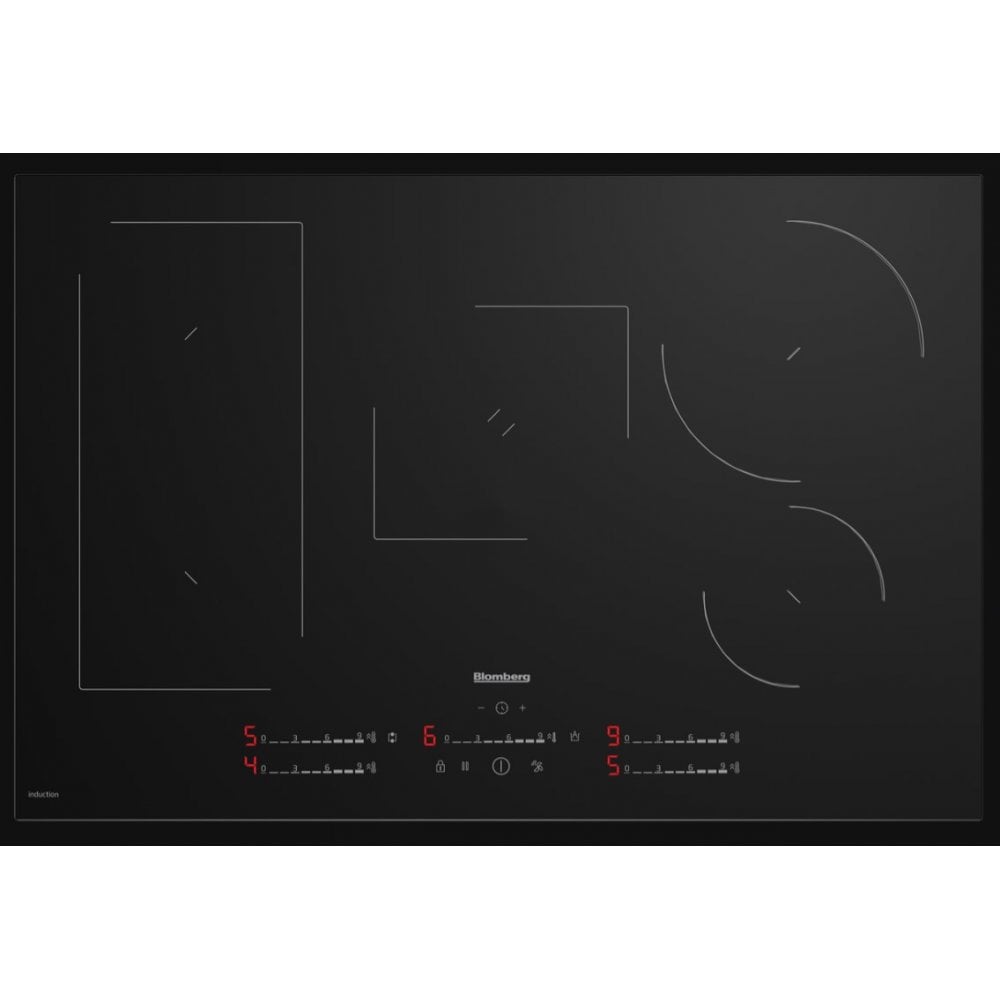 Blomberg MIX55487N Built In Induction Hob - Ceramic Black.  : W 78cm