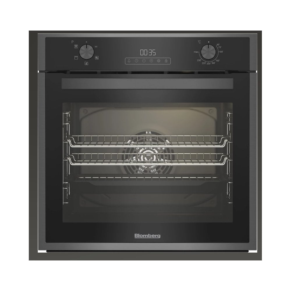 Blomberg ROEN9202DX 59.4cm Built In Electric Single Oven - Dark Steel: