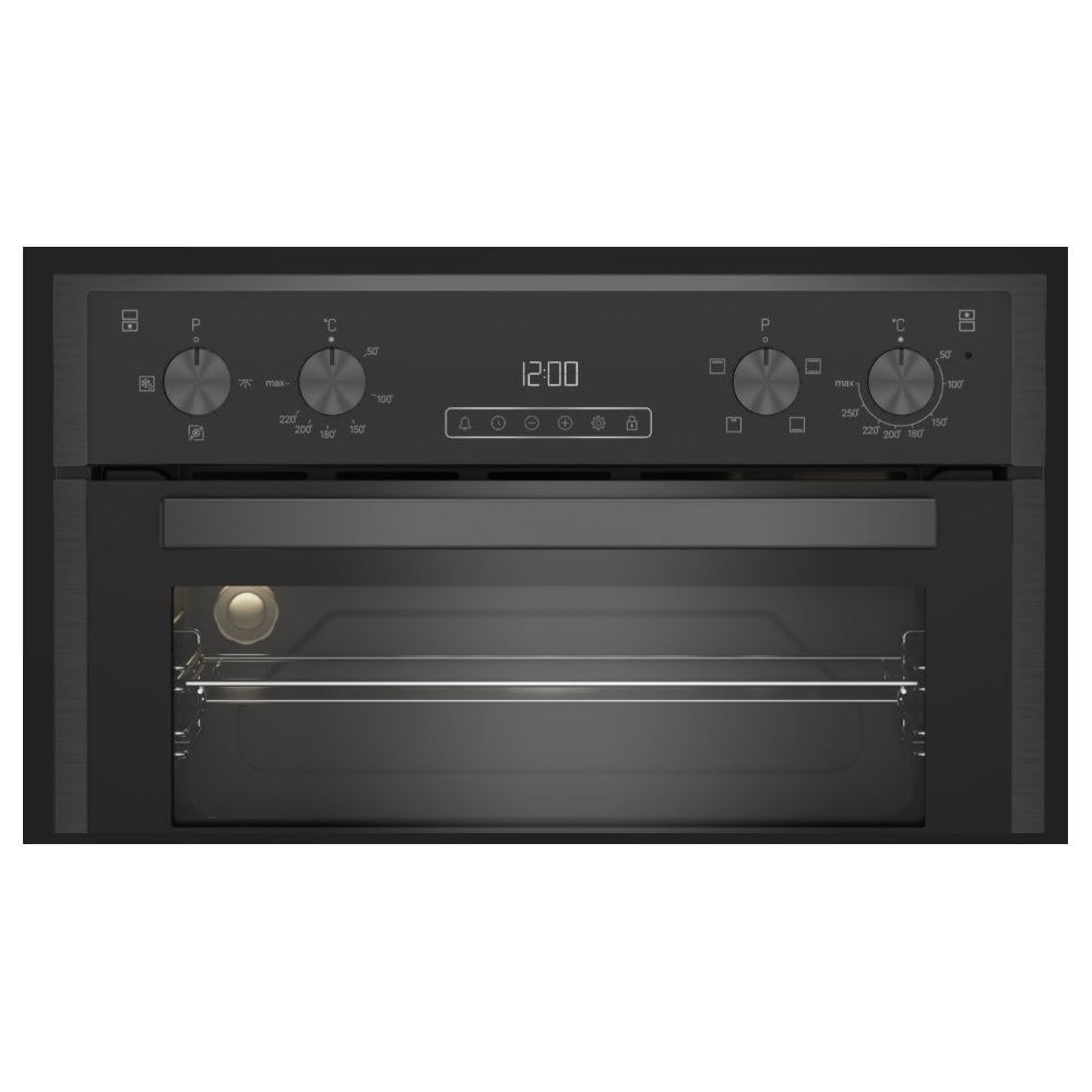 Blomberg RODN9202DX 59.4cm Built In Electric Double Oven - Dark Steel: