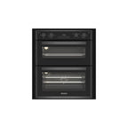 Blomberg ROTN9202DX 59.4cm Built-Under Electric Double Oven - Dark Steel: