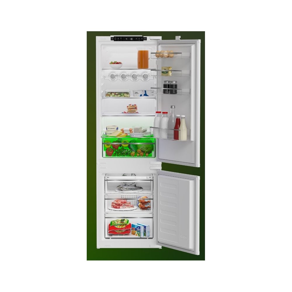 Blomberg KNE4554EVI Built In Frost Free Fridge Freezer - White: Sliding Hinge : 70:30 : H 177.5cm