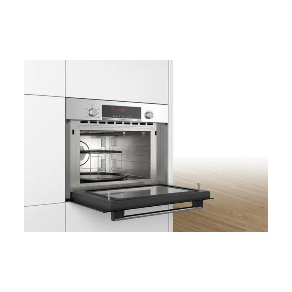 Bosch CMA583MS0B Built In Microwave with Hot Air.( H 45cm ): Series 4