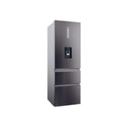Haier HTW5618EWMP 59.5cm 3D Fridge Freezer - Dark Inox