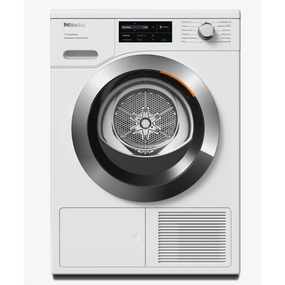 Miele TEL785WP Heat Pump Tumble Dryer 9kg: