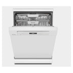 Miele G7600SC Freestanding Dishwasher White: AutoDos, Power Disk.