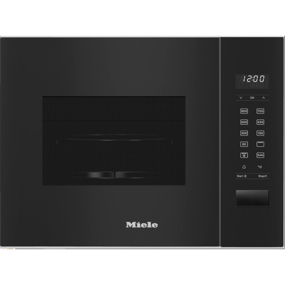 Miele M2224SC Built In Microwave Oven 45cm Obsidian Black