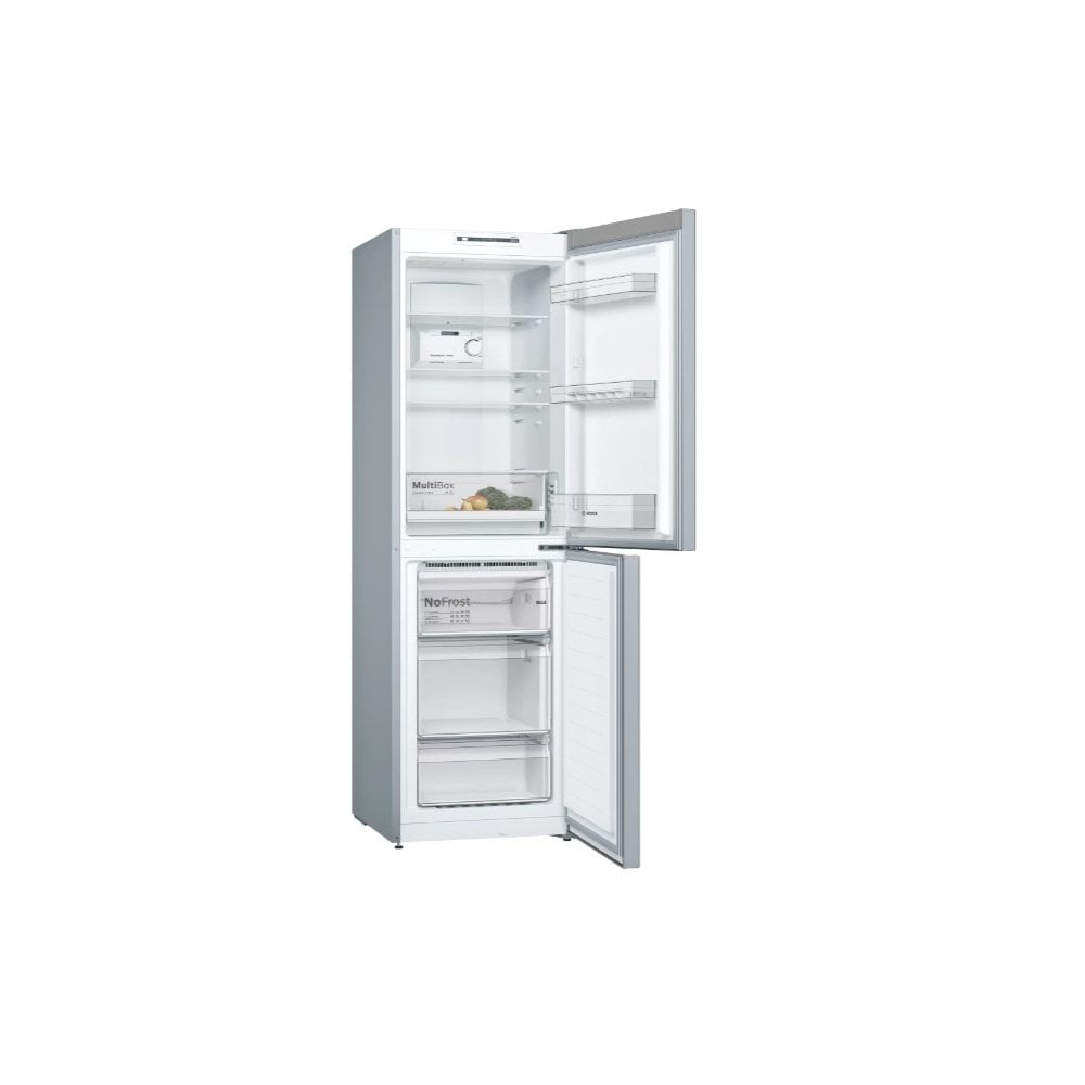 Bosch KGN34NLEAG 60cm 50/50 No Frost Fridge Freezer :Silver :H 186cm:Series 2