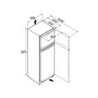 Liebherr CTE2931 Top Mount Fridge Freezer : H 157.1cm X W 55cm