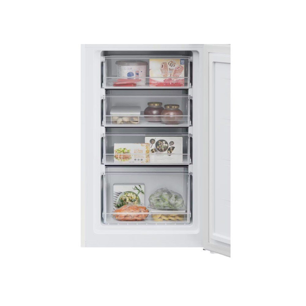 Hoover HVT3CLECKIHW 54.4cm Fridge Freezer - White :