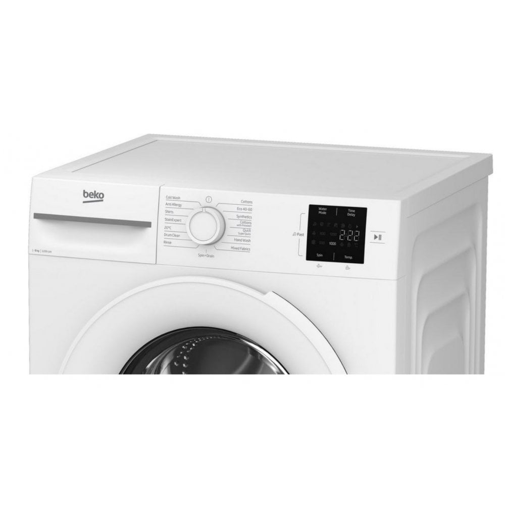 Beko BMN3WT3821W 8kg 1200 Spin Washing Machine - White :