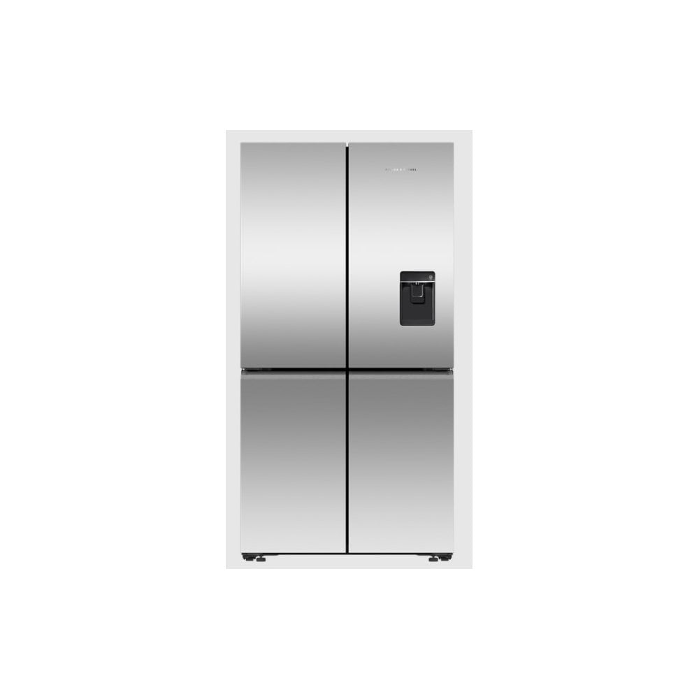 Fisher & Paykel RF605QNUVX1 American Style Fridge Freezer: Ice & Water : Quad Door :Stainless Steel