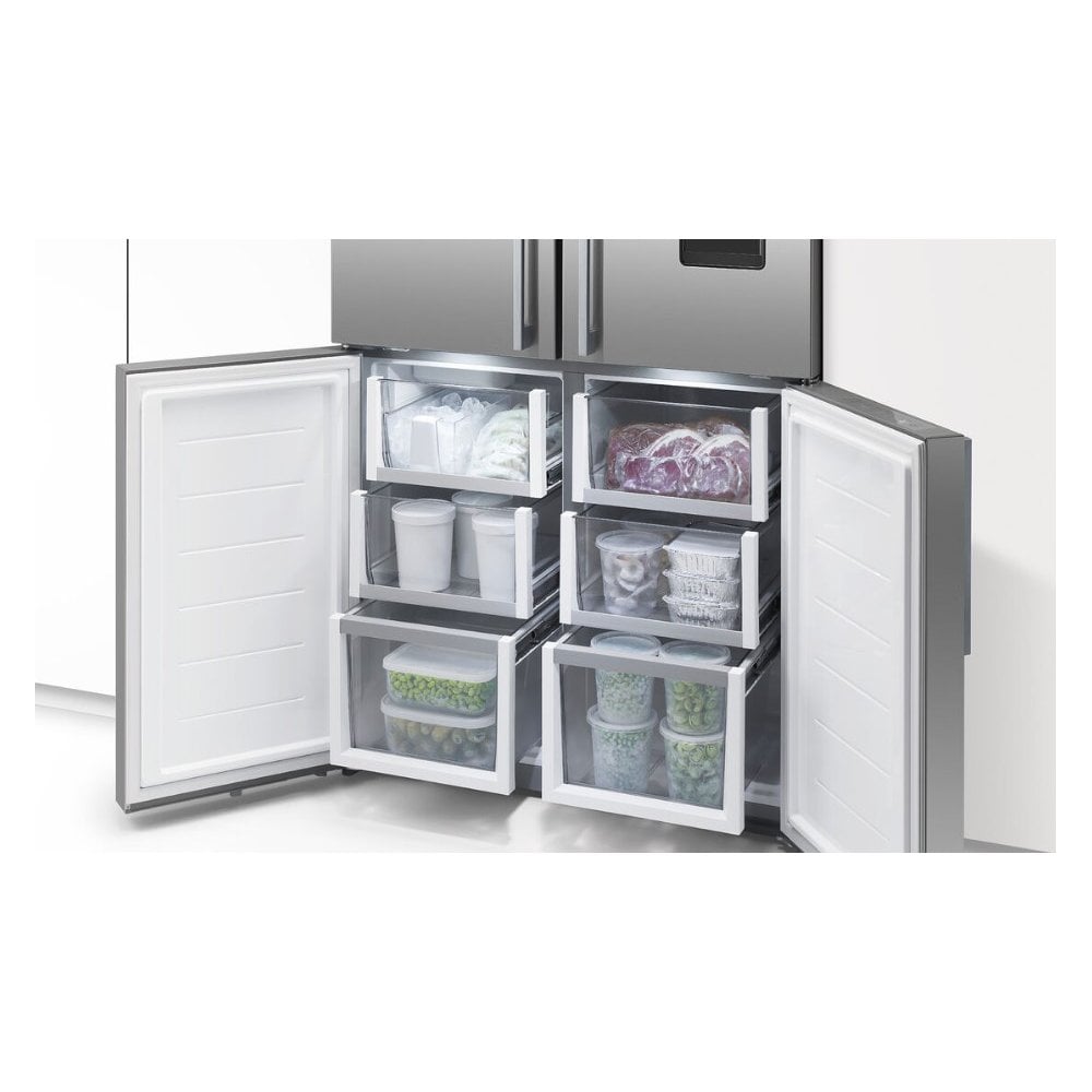 Fisher & Paykel RF605QNUVX1 American Style Fridge Freezer: Ice & Water : Quad Door :Stainless Steel