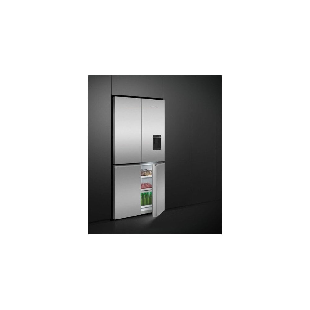 Fisher & Paykel RF605QNUVX1 American Style Fridge Freezer: Ice & Water : Quad Door :Stainless Steel