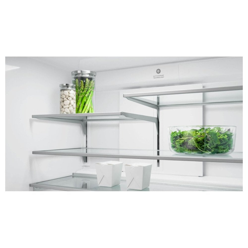 Fisher & Paykel RF605QNUVX1 American Style Fridge Freezer: Ice & Water : Quad Door :Stainless Steel