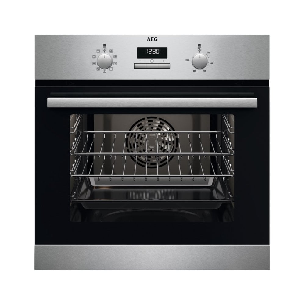 AEG BCX23101EM 59.4cm Built In Electric Single Oven - Stainless :