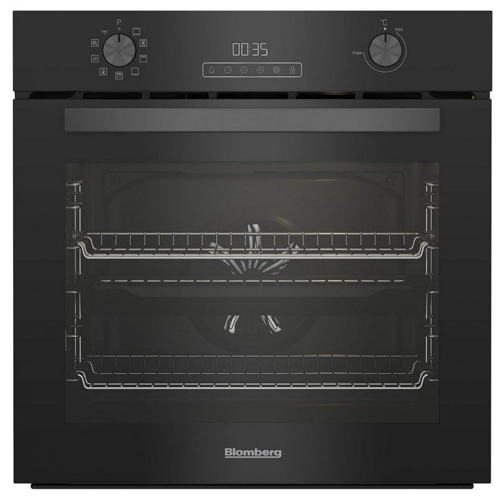 Blomberg ROEN8232BP 60cm Built In Electric Single Oven - Black: Pyrolytic Cleaning :