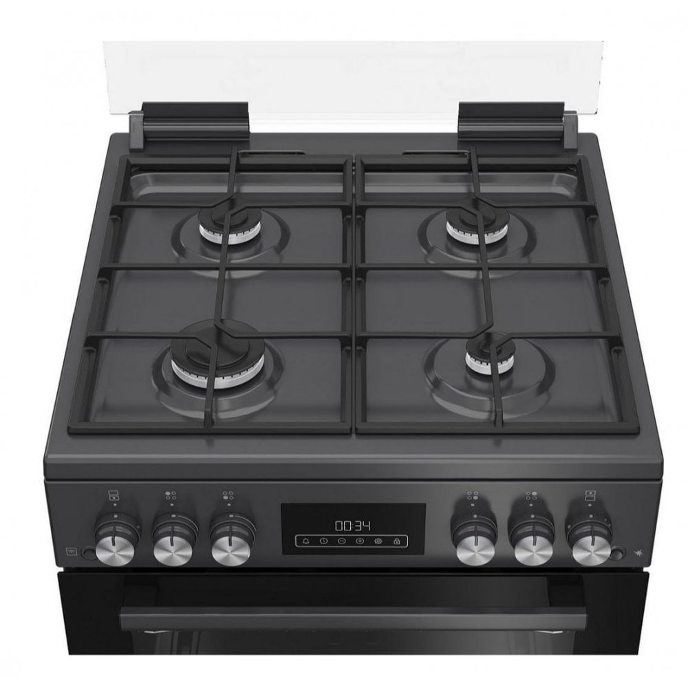 Blomberg GGRN655N 60cm Double Oven Gas Cooker with Gas Hob - Anthracite :