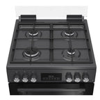 Blomberg GGRN655N 60cm Double Oven Gas Cooker with Gas Hob - Anthracite :