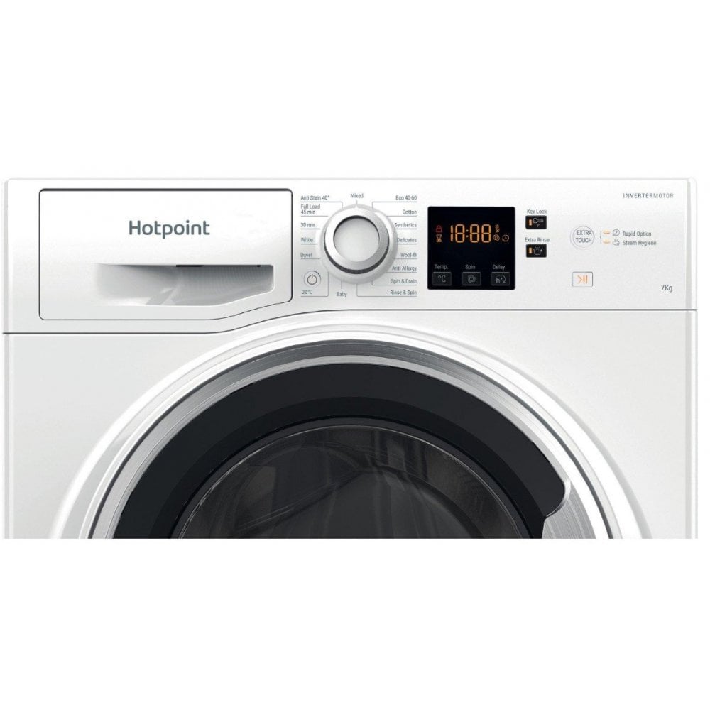 Hotpoint NSWE7469WSUK 7kg 1400 Spin Washing Machine - White :