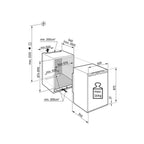 Liebherr IFd3904 Built In  Frost Free Freezer : Pure  (H 88cm) Fixed Hinge