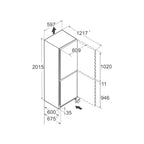 Liebherr CNd 5704 Frost Free Fridge Freezer : Pure ( H 201.5cm)