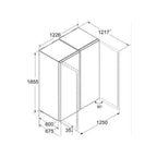 Liebherr XRFsf 5220 : Side-By-Side  Fridge Freezer  :Steel Finish