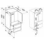 Liebherr CBNste 8872 French Door Style Fridge Freezer  :Smart Steel