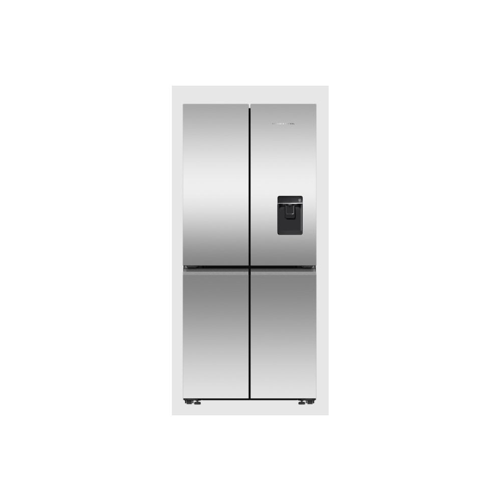 Fisher & Paykel RF500QNUX1 , 79cm Quad Door Fridge Freezer : Ice & Water