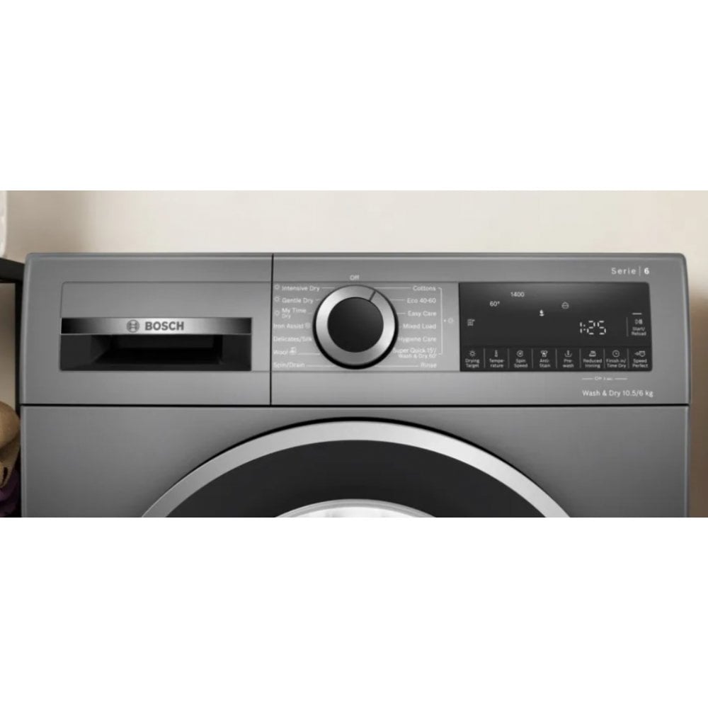 Bosch WNG254R1GB Washer Dryer : Series 6 : 10.5/6kg : Graphite: