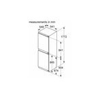 Neff KI7851FE0G Built In Frost Free Fridge Freezer : 50:50: Fixed Hinge: (H177cm) N30