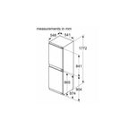 Bosch KIN85NFE0G Built In Fridge Freezer : 50:50: ( H 177cm): Series 2 :  Fixed Hinge
