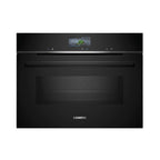 Siemens CM776G1B1B Built-in compact oven with microwave function: H 45 cm: Black: IQ700 : AirFry
