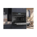 Siemens CM776G1B1B Built-in compact oven with microwave function: H 45 cm: Black: IQ700 : AirFry