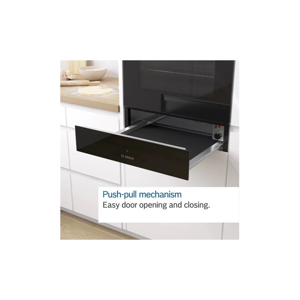 Bosch BIC510NS0B Built-in warming drawer 60 x 14 cm Stainless steel: Series 6 (H 14cm):