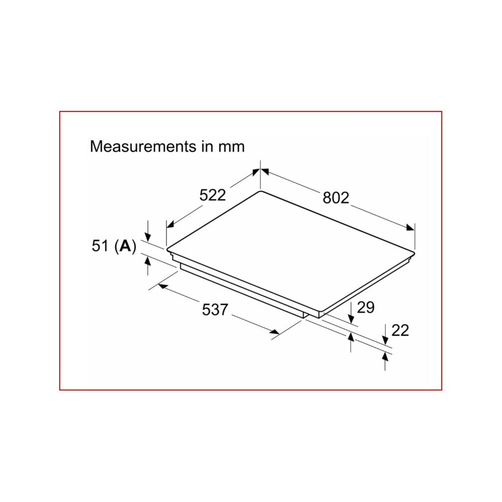 Bosch PXV831HC1E Induction Hob : W 80 cm Black,: Series 6 :
