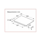 Bosch PXV831HC1E Induction Hob : W 80 cm Black,: Series 6 :
