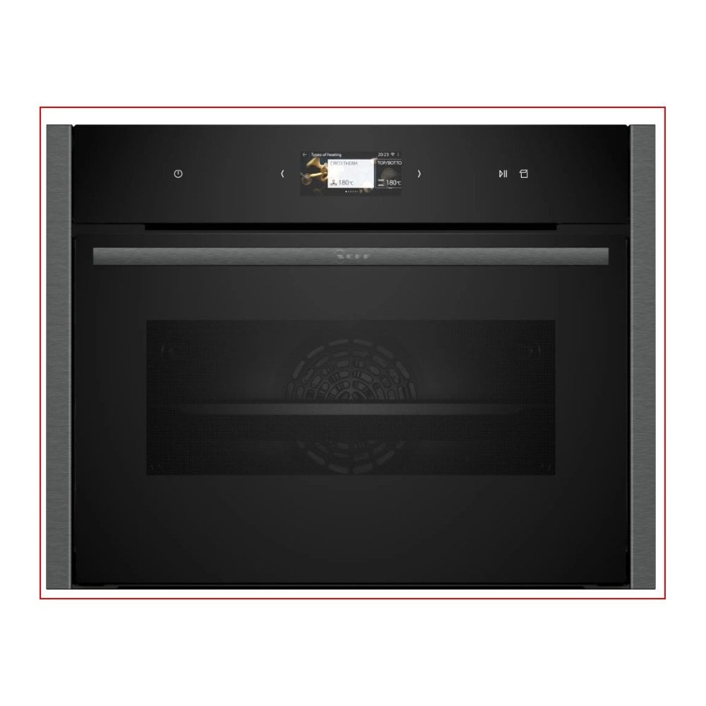 Neff C24FS31G0B Built-in compact oven with steam function: N90 H 45cm :