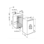 Liebherr IRe 4100 Built In Upright Fridge: H 122cm X W 56-57cm : Fixed Hinge