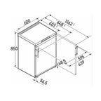 Liebherr FNsddi1624 Undercounter Freezer : Stainless Steel : H 85cm X W 60cm : D Rated